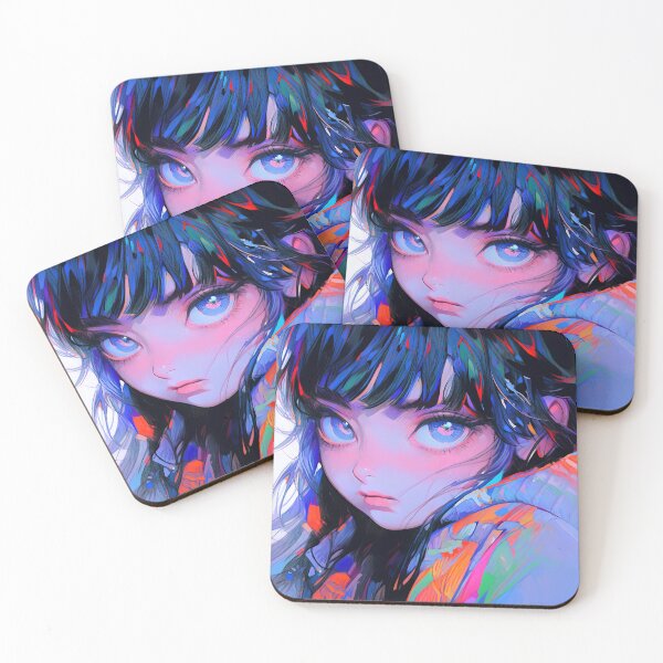 Item preview, Vivid Enigmatic Anime Girl designed and sold by bubblegoth.