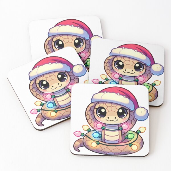 Item preview, Festive Snake in Santa Hat with Christmas Lights designed and sold by lubushop1.