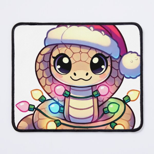 Item preview, Festive Snake in Santa Hat with Christmas Lights designed and sold by lubushop1.