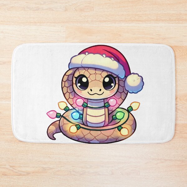 Item preview, Festive Snake in Santa Hat with Christmas Lights designed and sold by lubushop1.