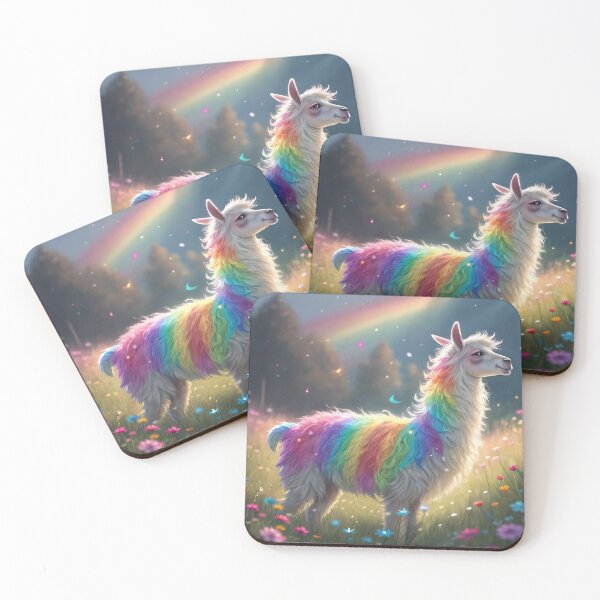 Item preview, Rainbow Llama Bliss designed and sold by BumbleBeeGenX.