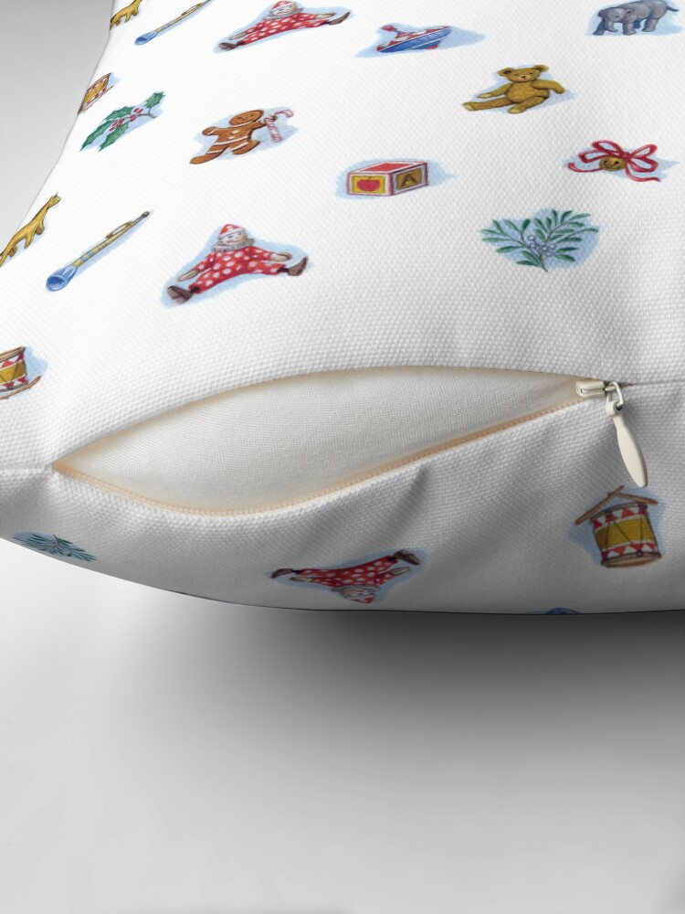 Thumbnail 2 of 4, Pillow, Christmas Toys designed and sold by RuthSanderson.