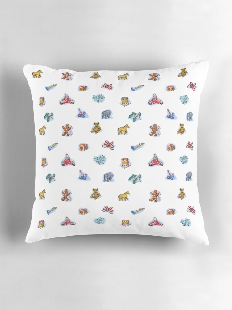 Thumbnail 3 of 4, Pillow, Christmas Toys designed and sold by RuthSanderson.