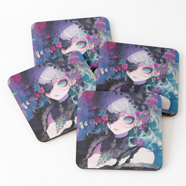 Item preview, Gothic Girl Anime Art – Dark and Mysterious Aesthetic designed and sold by iWallGlow.