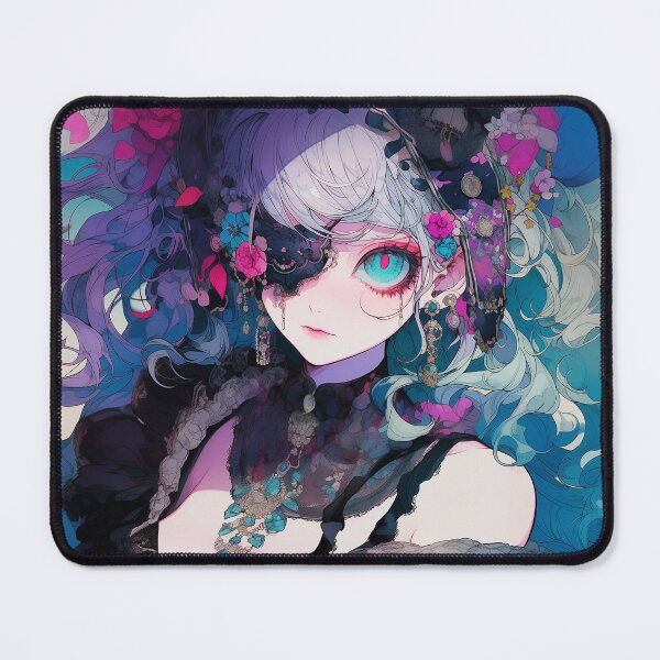 Item preview, Gothic Girl Anime Art – Dark and Mysterious Aesthetic designed and sold by iWallGlow.
