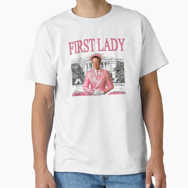 Funny Elon First Lady, Elonia Musk, Funny Trump Christmas Classic T-Shirt
