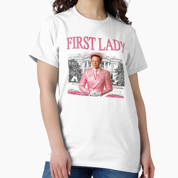 Funny Elon First Lady, Elonia Musk, Funny Trump Christmas Classic T-Shirt