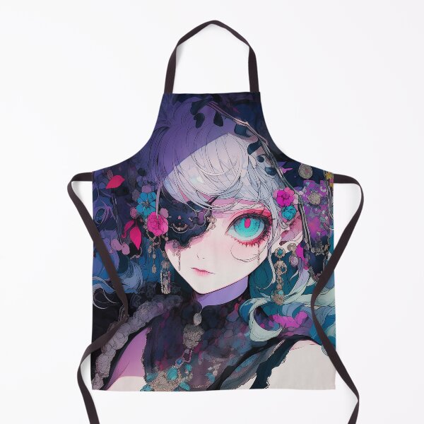Item preview, Gothic Girl Anime Art – Dark and Mysterious Aesthetic designed and sold by iWallGlow.