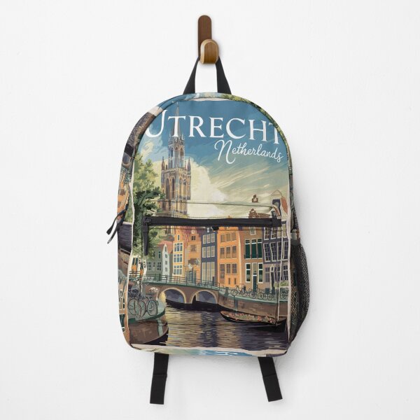 Item preview, Utrecht Vintage Travel Poster designed and sold by TravelerRat.