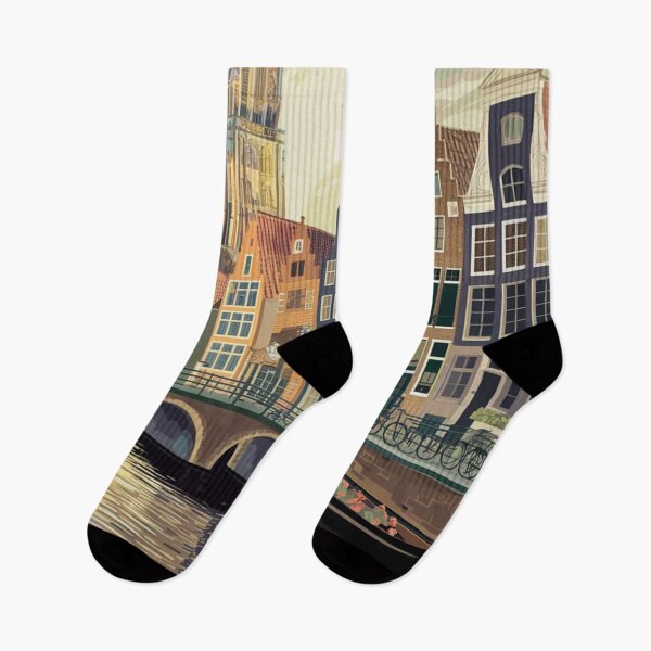Item preview, Utrecht Vintage Travel Poster designed and sold by TravelerRat.