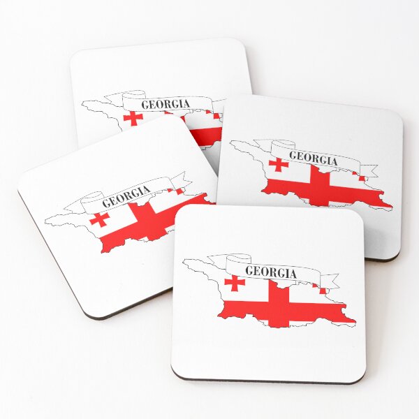 Item preview, georgia flag map designed and sold by visual adventures.