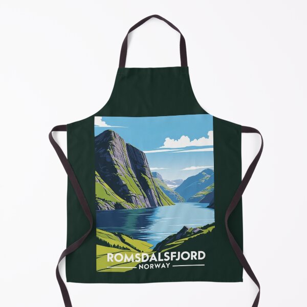 Item preview, A Vintage Travel Illustration of Romsdalsfjord - Norway designed and sold by GoodOldVintage.