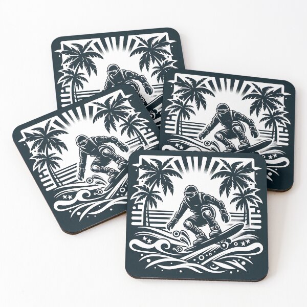 Item preview, surfing wave in ocean enjoying holidays designed and sold by vectorillus.