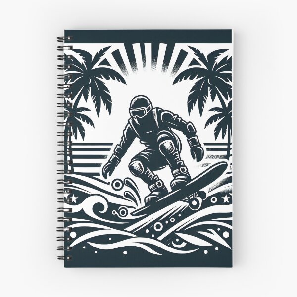 Item preview, surfing wave in ocean enjoying holidays designed and sold by vectorillus.