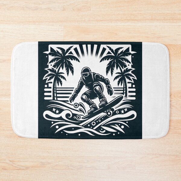 Item preview, surfing wave in ocean enjoying holidays designed and sold by vectorillus.