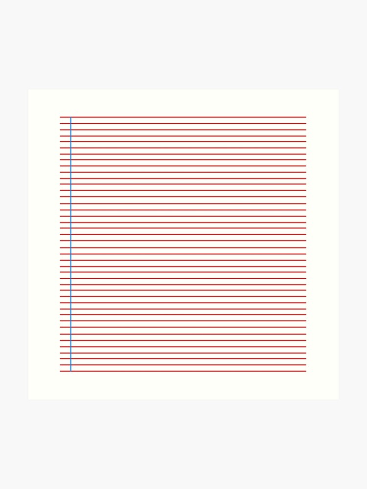 lined paper art print lined paper to print
