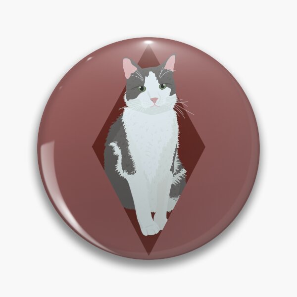 Item preview, Diamond Gray Cat designed and sold by Milli Co Studio.