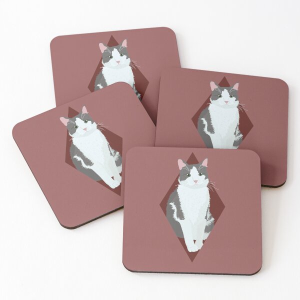 Item preview, Diamond Gray Cat designed and sold by Milli Co Studio.