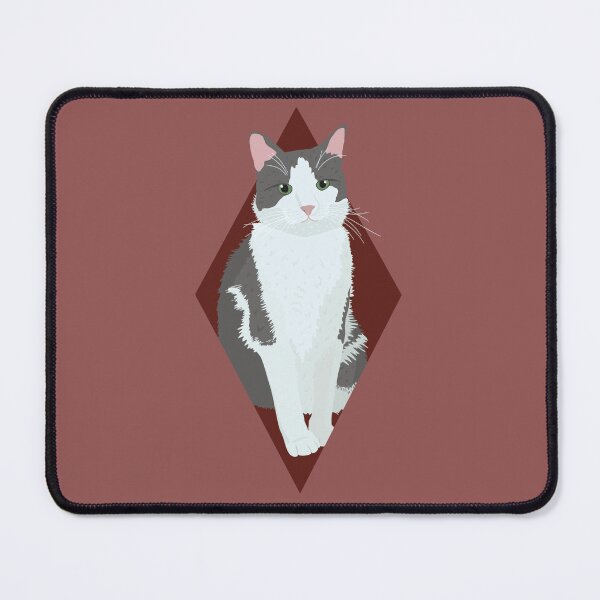Item preview, Diamond Gray Cat designed and sold by Milli Co Studio.