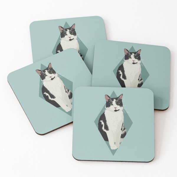 Item preview, Diamond Tuxedo Cat designed and sold by Milli Co Studio.