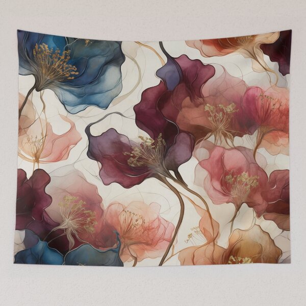 Item preview, Ethereal Dreamy Blooming Petals  / Nature's Floral Watercolor designed and sold by Dubione2.