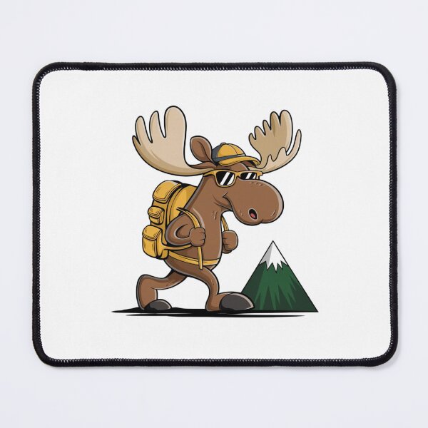 Item preview, Funny Cool Moose Hiker Lover ,Moose Hiking Adventure designed and sold by SOUFIANE1991.