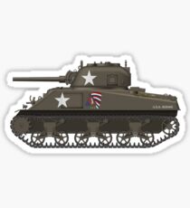 M4 Sherman Battle Tank Sticker