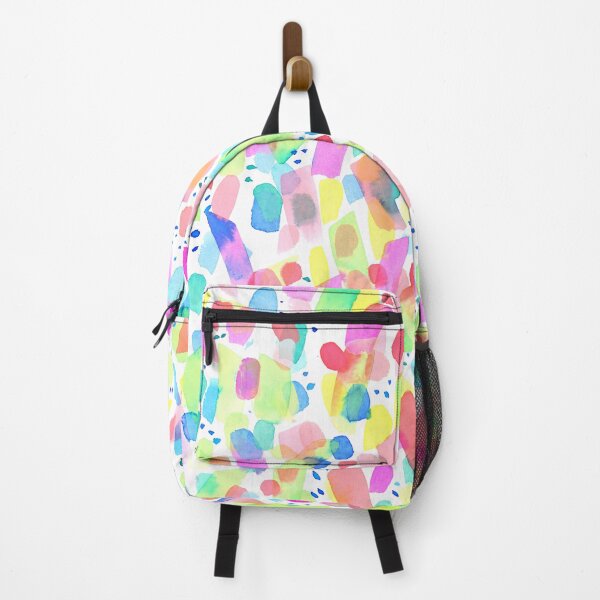 Item preview, Fun Bright Rainbow Watercolor dots and dashes designed and sold by Jacqueline Maldonado.