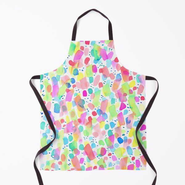 Item preview, Fun Bright Rainbow Watercolor dots and dashes designed and sold by Jacqueline Maldonado.