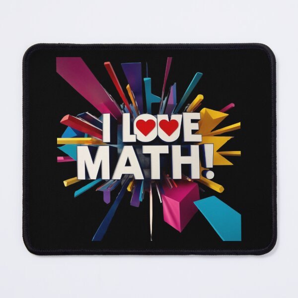 Item preview, I love Math Mathematic School Teacher Student designed and sold by Design_Your_Day.