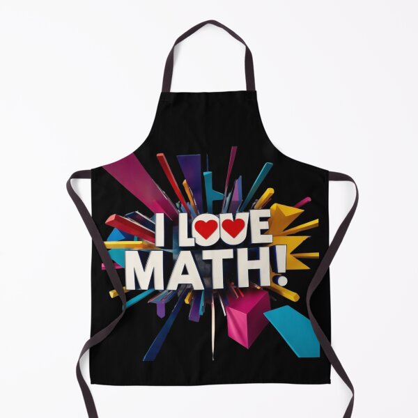 Item preview, I love Math Mathematic School Teacher Student designed and sold by Design_Your_Day.