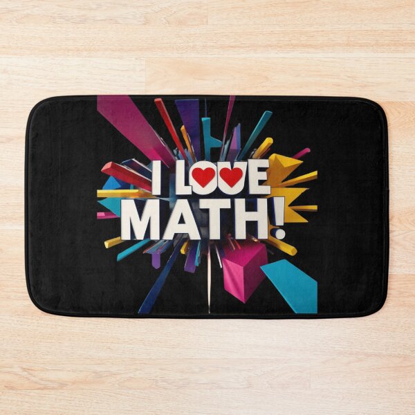 Item preview, I love Math Mathematic School Teacher Student designed and sold by Design_Your_Day.