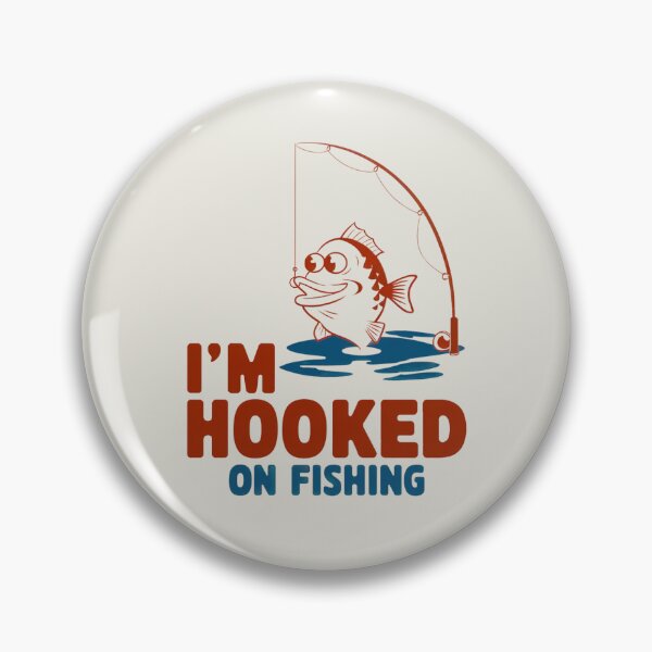 Item preview, I'm Hooked on Fishing Funny Fisherman Retro designed and sold by Anniko Art Studio.