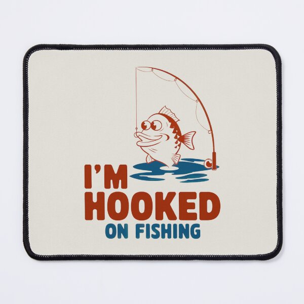 Item preview, I'm Hooked on Fishing Funny Fisherman Retro designed and sold by Anniko Art Studio.