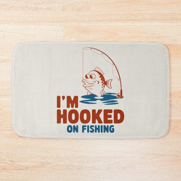 Item preview, I'm Hooked on Fishing Funny Fisherman Retro designed and sold by Anniko Art Studio.