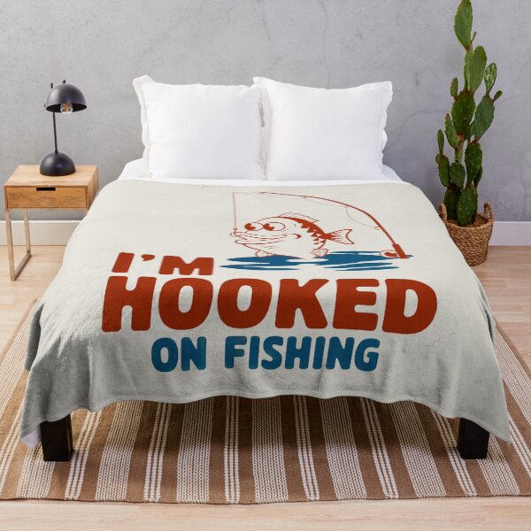 Item preview, I'm Hooked on Fishing Funny Fisherman Retro designed and sold by Anniko Art Studio.