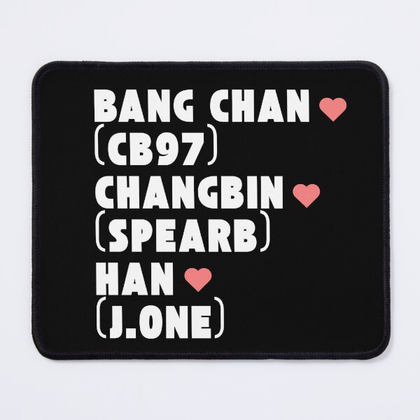 Item preview, 3RACHA with Member Names Kpop Group Design BLACK designed and sold by AJUNICE STUDIO.