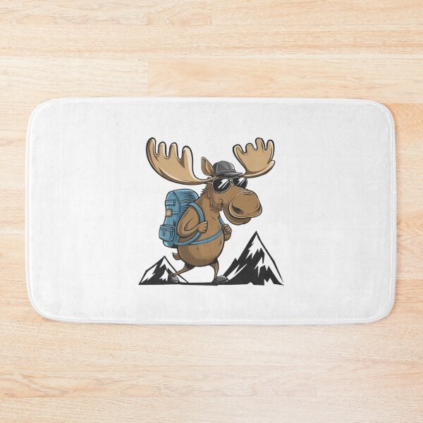 Item preview, Funny Cool Moose Hiker Lover ,Moose Hiking Adventure designed and sold by SOUFIANE1991.