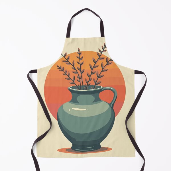 Artikelvorschau, Minimalistische Retro-Keramikvase entworfen und verkauft von ArtQueen777.