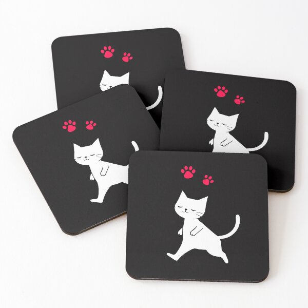 Aperçu de l'œuvre T-shirt chic pour amoureux des chats - T-shirt d'été à col en V imprimé minimaliste pour femme créée et vendue par ArteeInnovation.