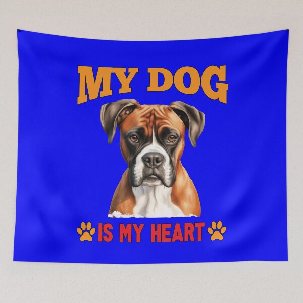 Item preview, Boxer Pet Dog Owner Design My Dog Is My Heart  designed and sold by fantasticdesign.