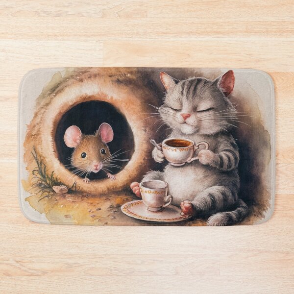 Item preview, invitation to a cup of tea, watercolor  designed and sold by elegantpaterns.
