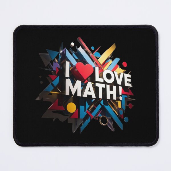 Item preview, I love Math Mathematic School Teacher Student designed and sold by Design_Your_Day.