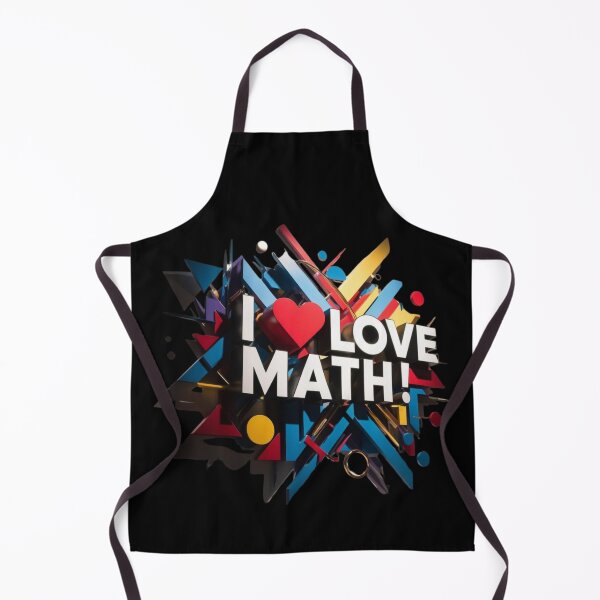 Item preview, I love Math Mathematic School Teacher Student designed and sold by Design_Your_Day.