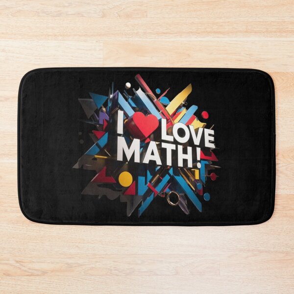 Item preview, I love Math Mathematic School Teacher Student designed and sold by Design_Your_Day.