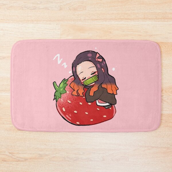 Item preview,  nez chibi anime girl pink strawberry designed and sold by forestgrump.