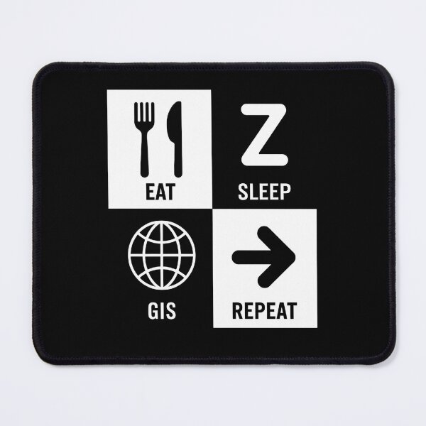 Item preview, Eat Sleep Gis Repeat Shirt - Gis Day t-shirts - Funny Gis designed and sold by SlocifieShop.