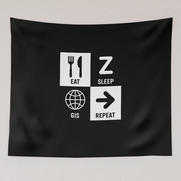 Item preview, Eat Sleep Gis Repeat Shirt - Gis Day t-shirts - Funny Gis designed and sold by SlocifieShop.