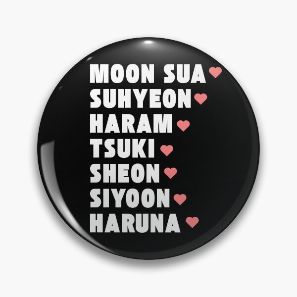 Item preview, Billlie with Member Names Kpop Group Design BLACK designed and sold by AJUNICE STUDIO.