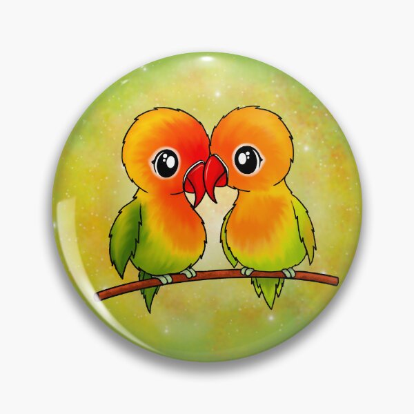 Item preview, two cute lovebirds designed and sold by Pezi-Creation.